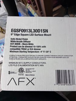 AFX 9" Edge Square LED Surface Mount Light