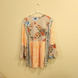 Floral Tunic with Print Design