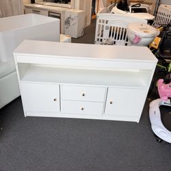 $75!! 42β X 12β X 24,5β Wooden Kids Toy Cabinet With 2 Drawers, And Open Shells