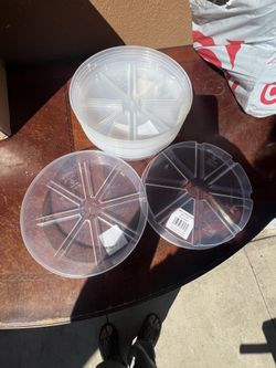 CHG 8” clear Saucer lot