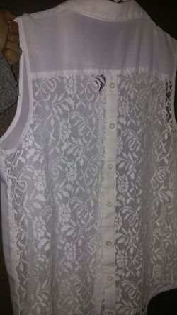 Beautiful lace back blouse