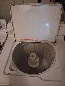 Washer and Dryer white