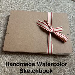 Handmade Watercolor Sketchbook 5.5”x7.5” Bockingford Rough