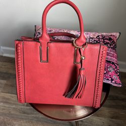 Red Top Handle Purse!!!