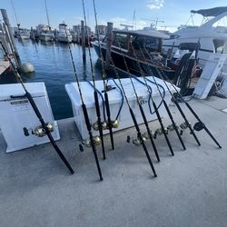 Like New custom Rods and Shimano reels