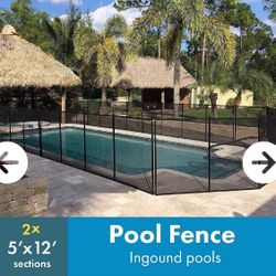2 DAY SALE***IN GROUND POOL SAFETY FENCE 24’ FEET LONG AND 5’ FEET TALL… NEW IN BOXES., REGULAR RETAIL PRICE $289