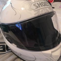 Shoei helmet and gloves