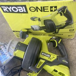 Ryobi hibryd 18V  25ft Drain Auger
