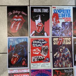 Rolling Stones Poster Stickers
