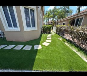 Outdoor artificial turf