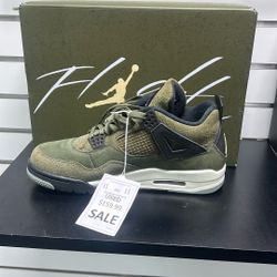 Air Jordan 4s Retro SE olive size 11