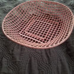 Pink Rubber Coated Basket 
