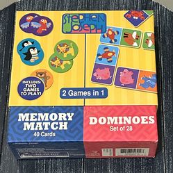 Stephen Joseph Dominoes & Memory Match Game Set