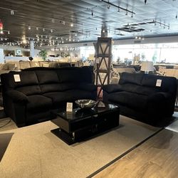 Black Sofa And Loveseat