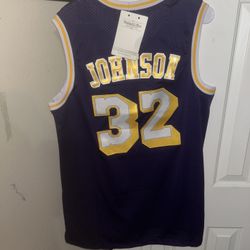 NBA Magic Johnson Lakers jersey size xl