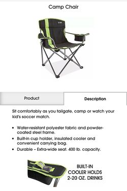 Camp chair