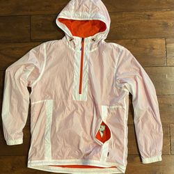 Paul Smith Packable Micro-Ripstop Half-Zip Jacket Anorak Wind Hoodie Mens Med 