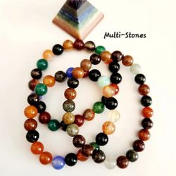 Natural Multi-Gemstones Bracelet