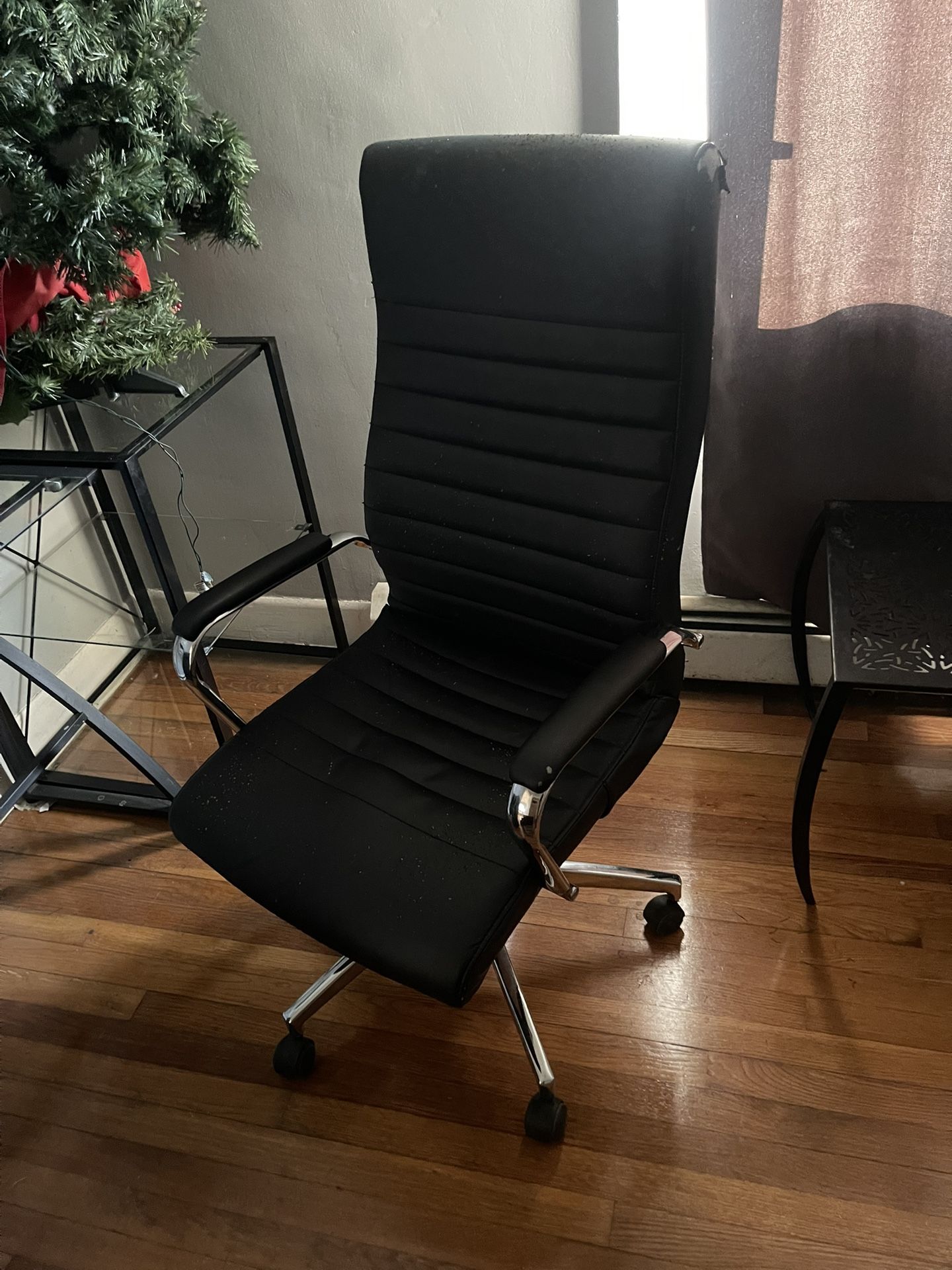 Office Chair Cat Scratched
