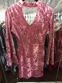 Velvet dress MAUVE