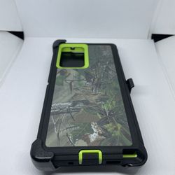 For Samsung Galaxy Note 20 Ultra 5G Green Camouflage Belt Clíp Case 