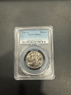 1981 S graded PCGS MS 64 dollar