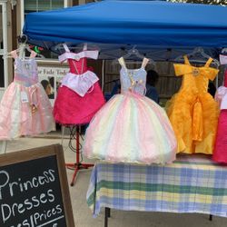 Princess  Dresses Size 1,2,3,4,6,8