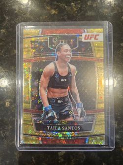 2022 Panini Select UFC Taila Santos Gold Disco RC Rookie  5/10 Brazil
