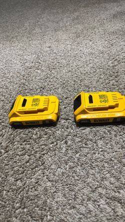 (2) Brand New DeWalt 2ah batteries