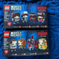 LEGO STRANGER THINGS BRICKHEADZ MINIFIGS 2 Sets