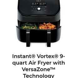 Air Fryer Instant Dual Zone 9 Quart