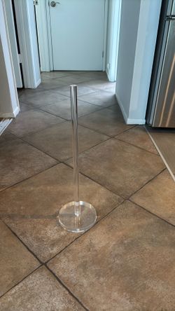 Acrylic toilet paper holder