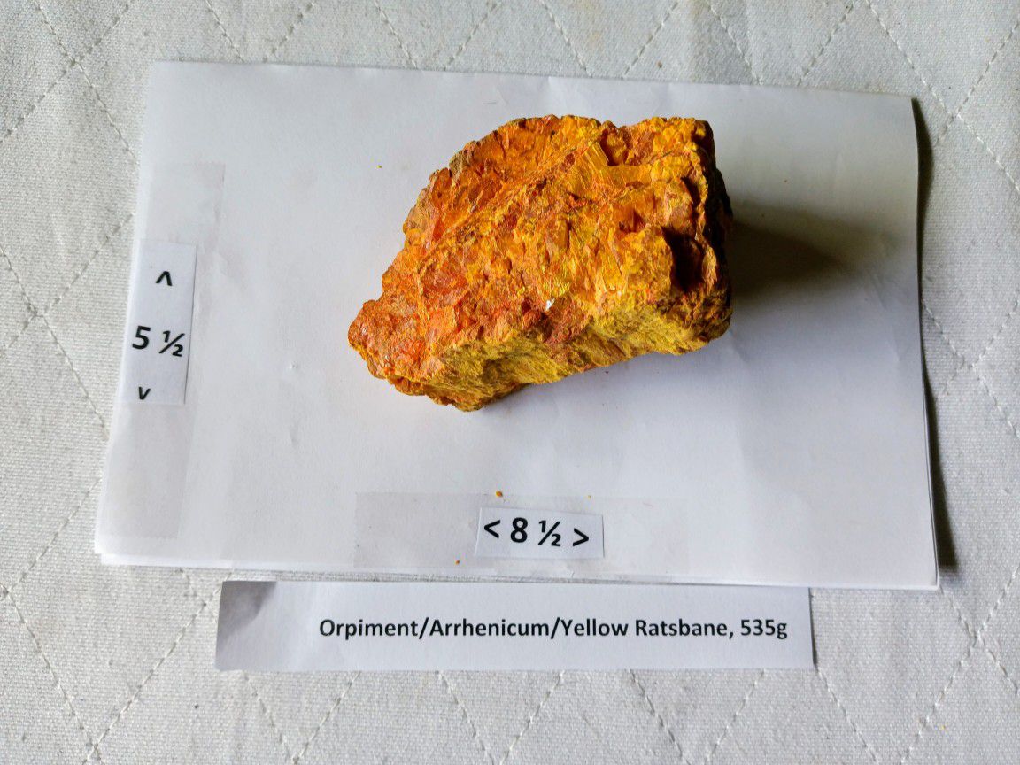 Orpiment/Arrhenicum/Yellow Ratsbane 535g