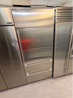 Sub Zero Refrigerator 36”Inch 3 Doors Bottom Freezer Stainless Steel