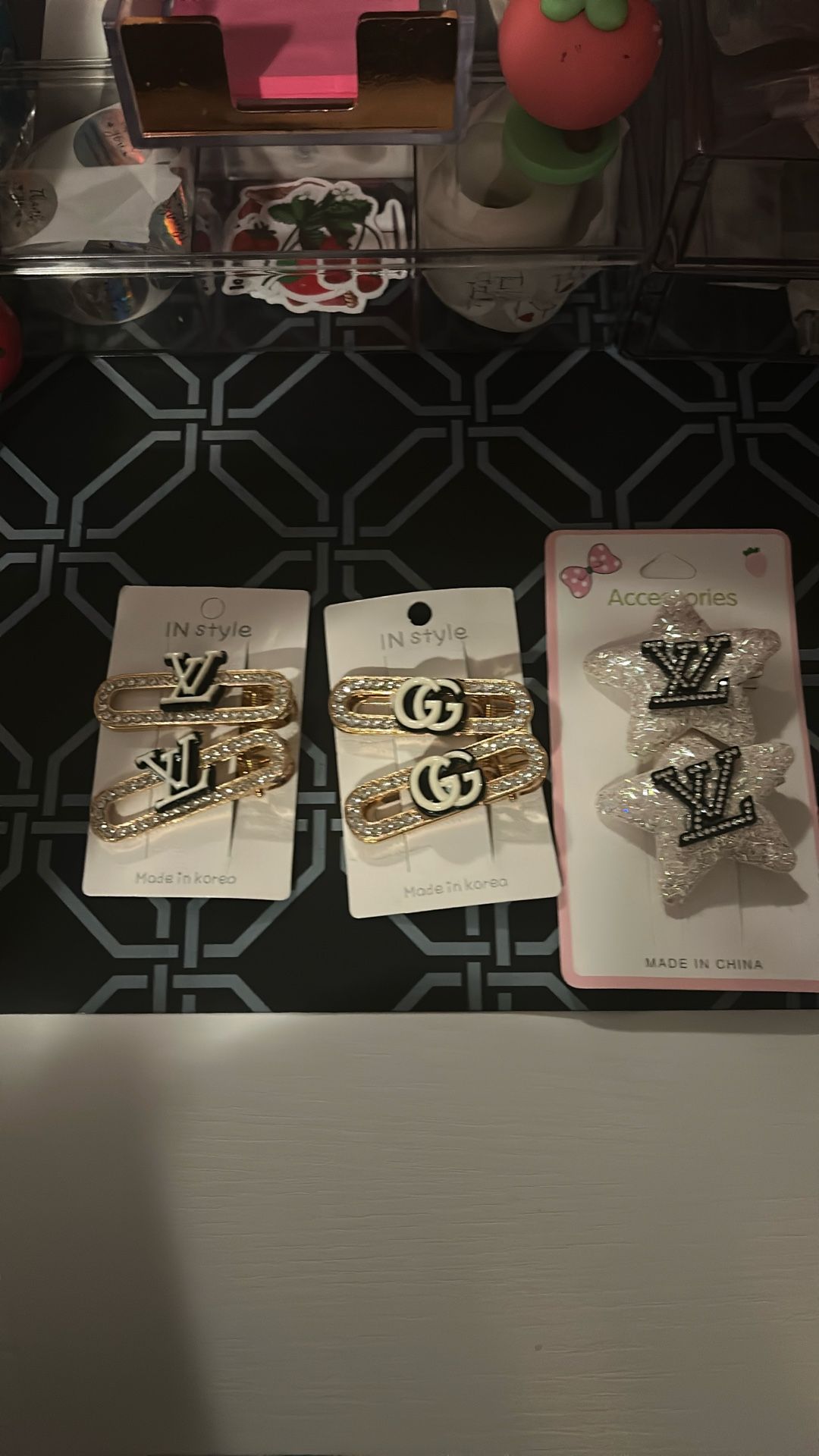 Hair Clips 3 Pairs 