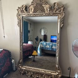 HUGE Beautiful , gold, large, ornate, Mirror  84"L x 49"W moving