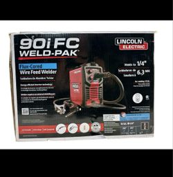 NEw, Nueva, Lincoln Electric WELD-PAK 90i MIG and Flux-Cored Wire Feeder Welder 