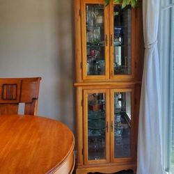 Solid Wood Display Cabinet