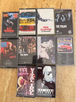 Cassette tapes lot