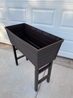 Raised Garden Plastic Planter Patio Bed Box (34in x 14in x 31in) 🪴🌱🍃