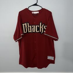 Arizona Diamondbacks Baseball Jersey Mens XL Red Burgundy Majestic