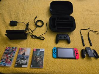 Nintendo Switch Bundle with Games and Accessories