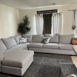 Light gray sectional 