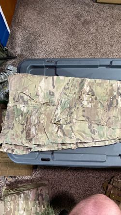 Faded multicam pants