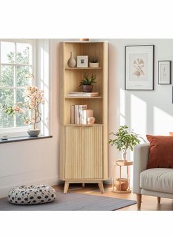68" Tall Fluted Cabinet