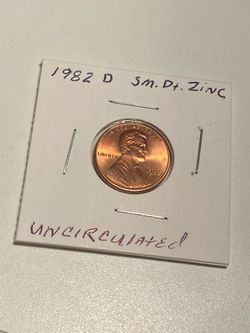 Beautiful Uncirculated 1982 D Small Date Zinc Penny