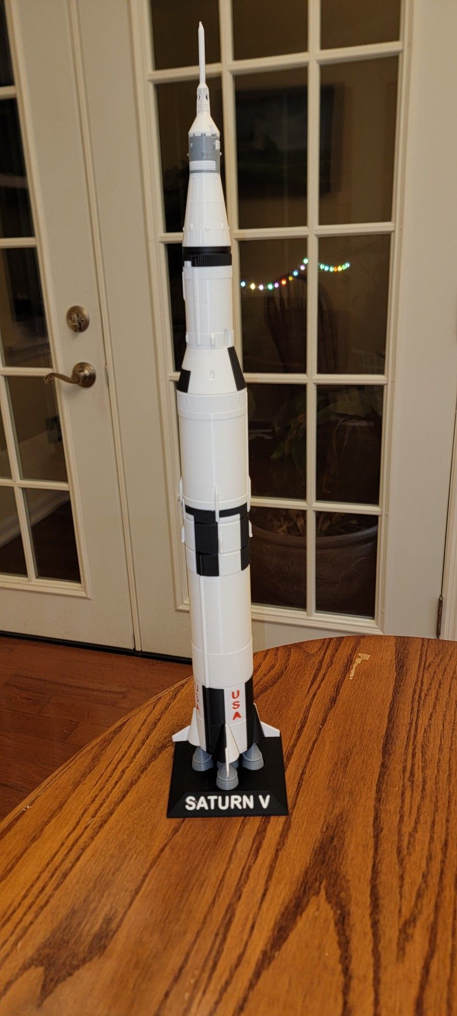 Saturn V Apollo 11 Model Rocket Display And Stand