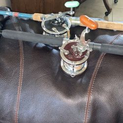 Penn combos. Offshore and Surf. Slammer 7’Rod with Senator 4.0 reel and 6.6 rod with Penn deep sea 49 reel.