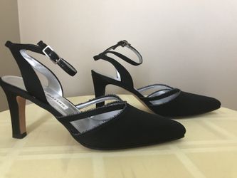 Black Ann Marino Heels Size 6 1/2 M