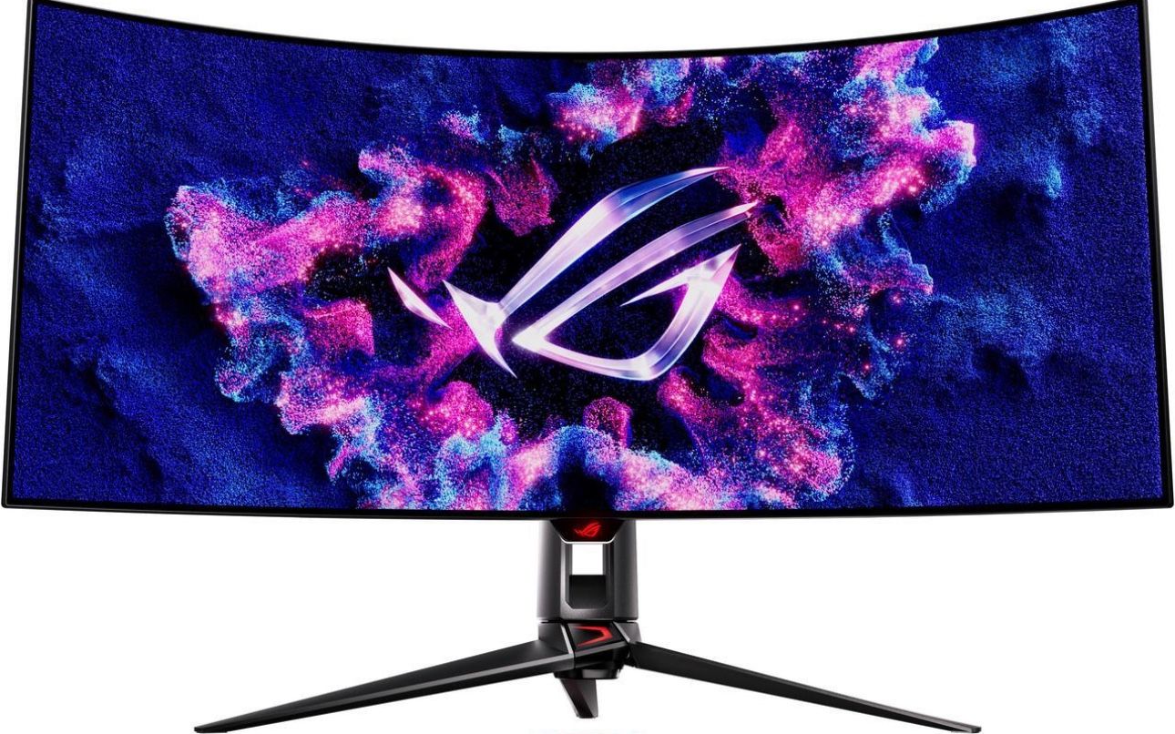 ASUS ROG Swift 39" Ultrawide 800R Curved OLED Gaming Monitor (PG39WCDM) - 21:9 (3440x1440), 240Hz, 0.03ms, G-SYNC Compatible, Custom Heatsink, Smart K